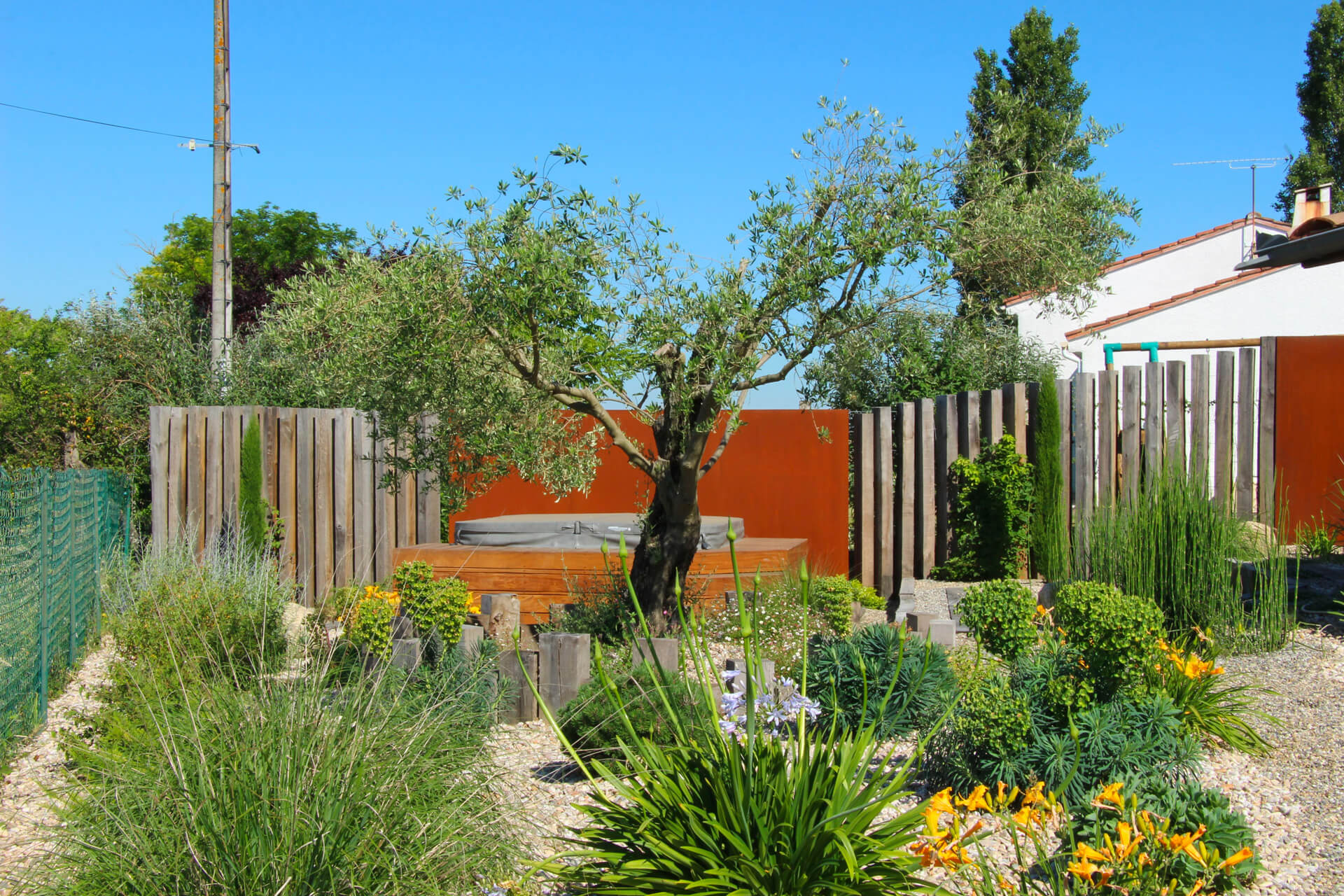 Creation de murs et traverses de jardin pres de Montauban