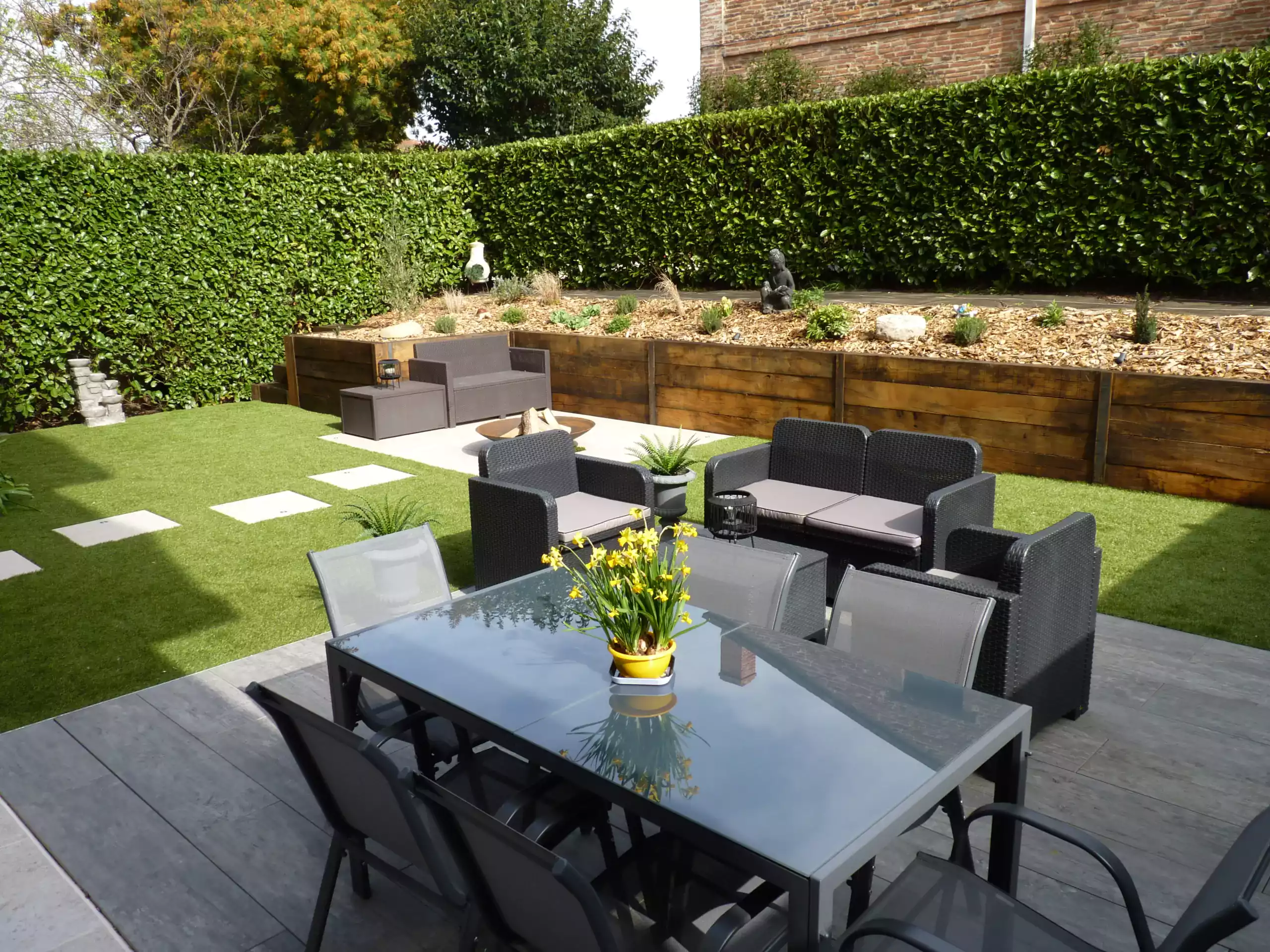 Aménagement jardin d'appartement Toulouse paysagiste spironello