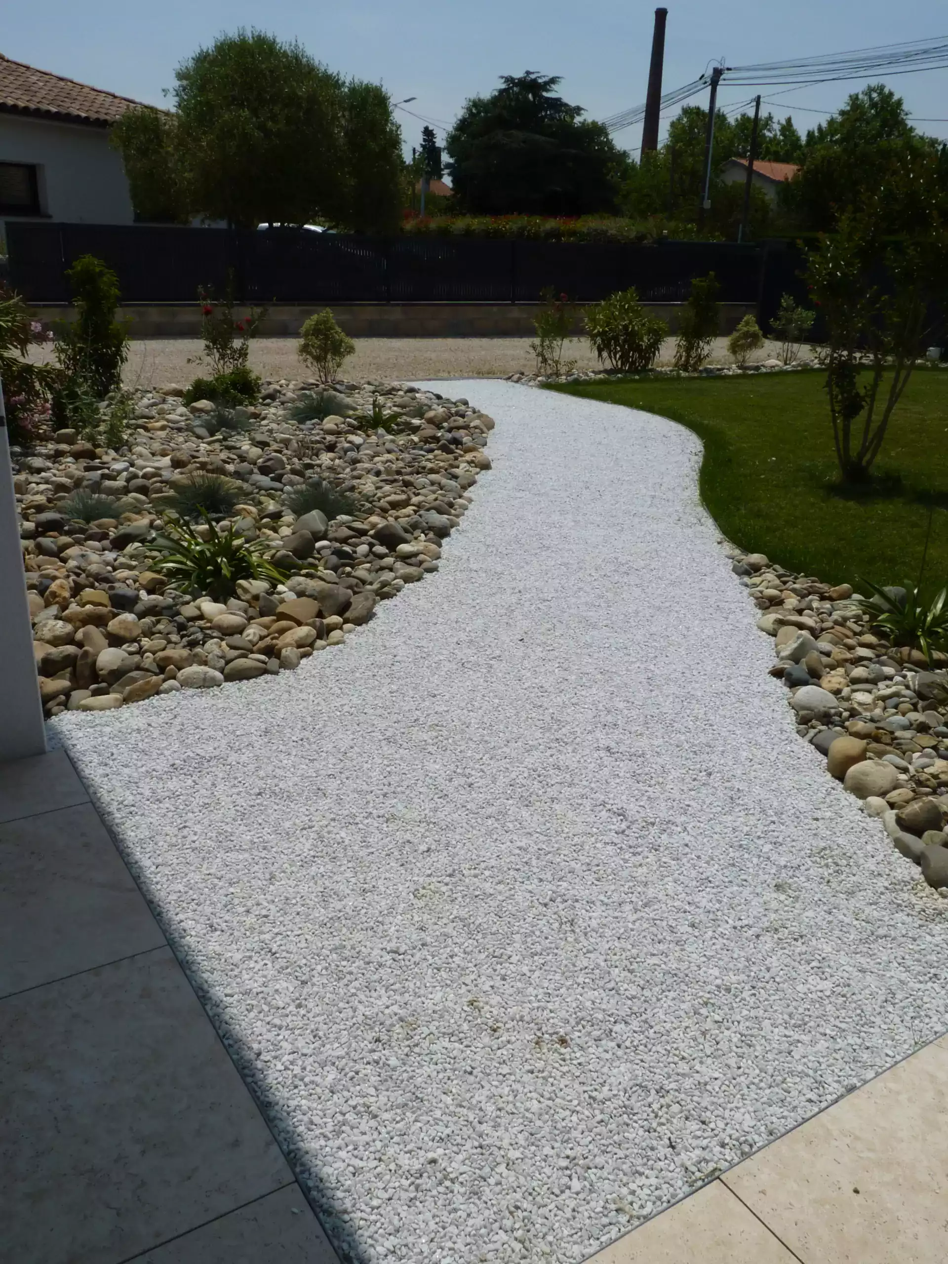 allée stabilisateur de gravier paysagiste spironello