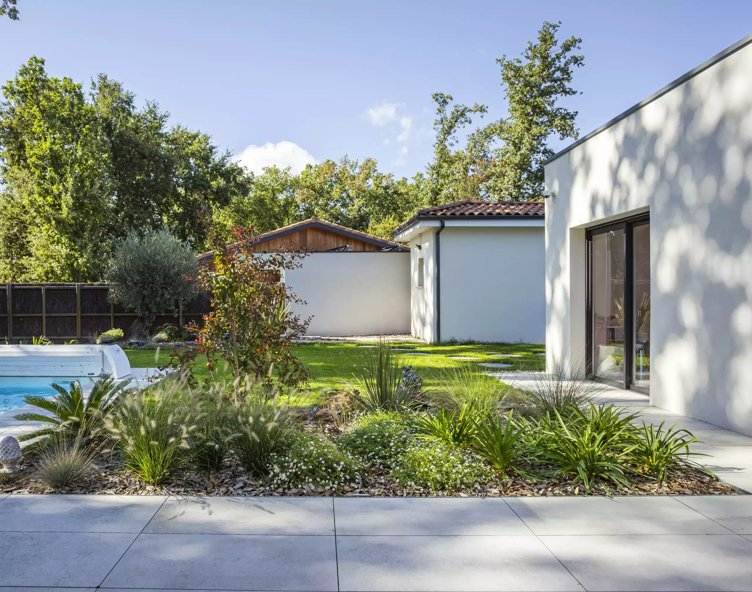 jardin méditerranéen toulouse réalisé par spironello paysagiste