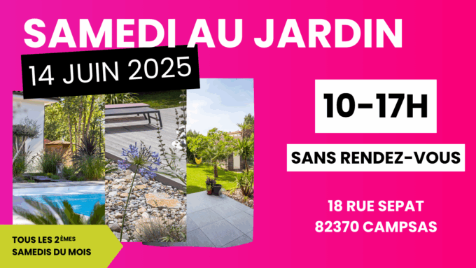 Samedi au jardin spironello paysagiste Montauban Toulouse 14 juin 2025