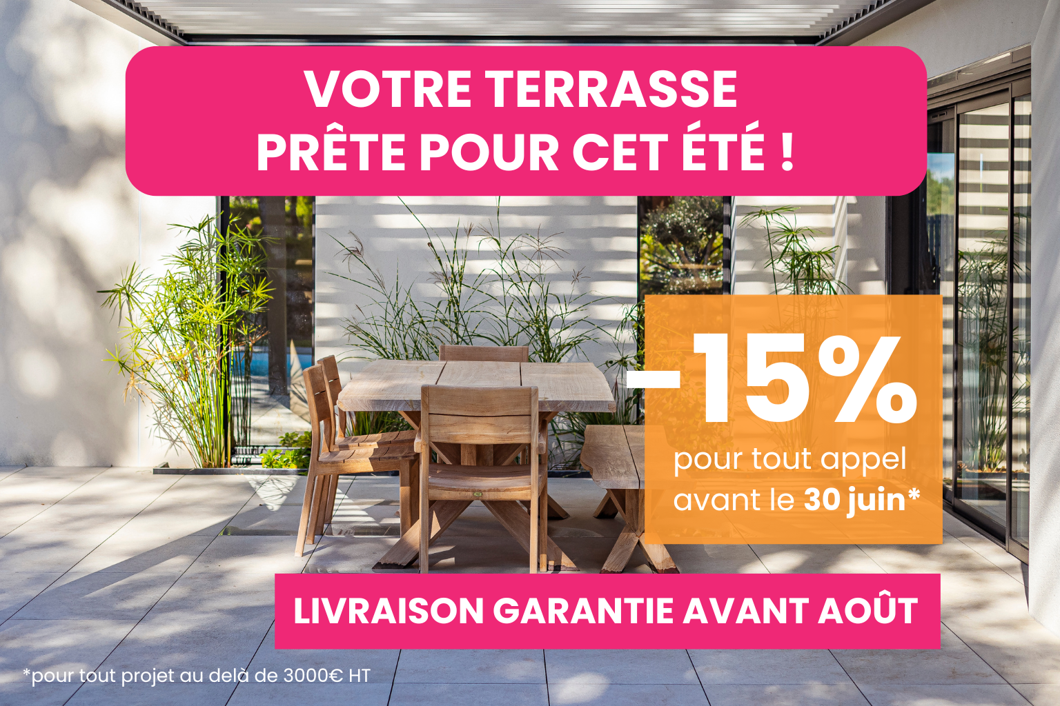 Une terrasse prête pour cet été ! 