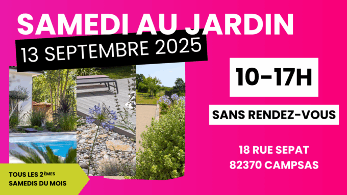 Samedi au jardin portes ouvertes Spironello Espaces Verts paysagiste toulouse montauban
