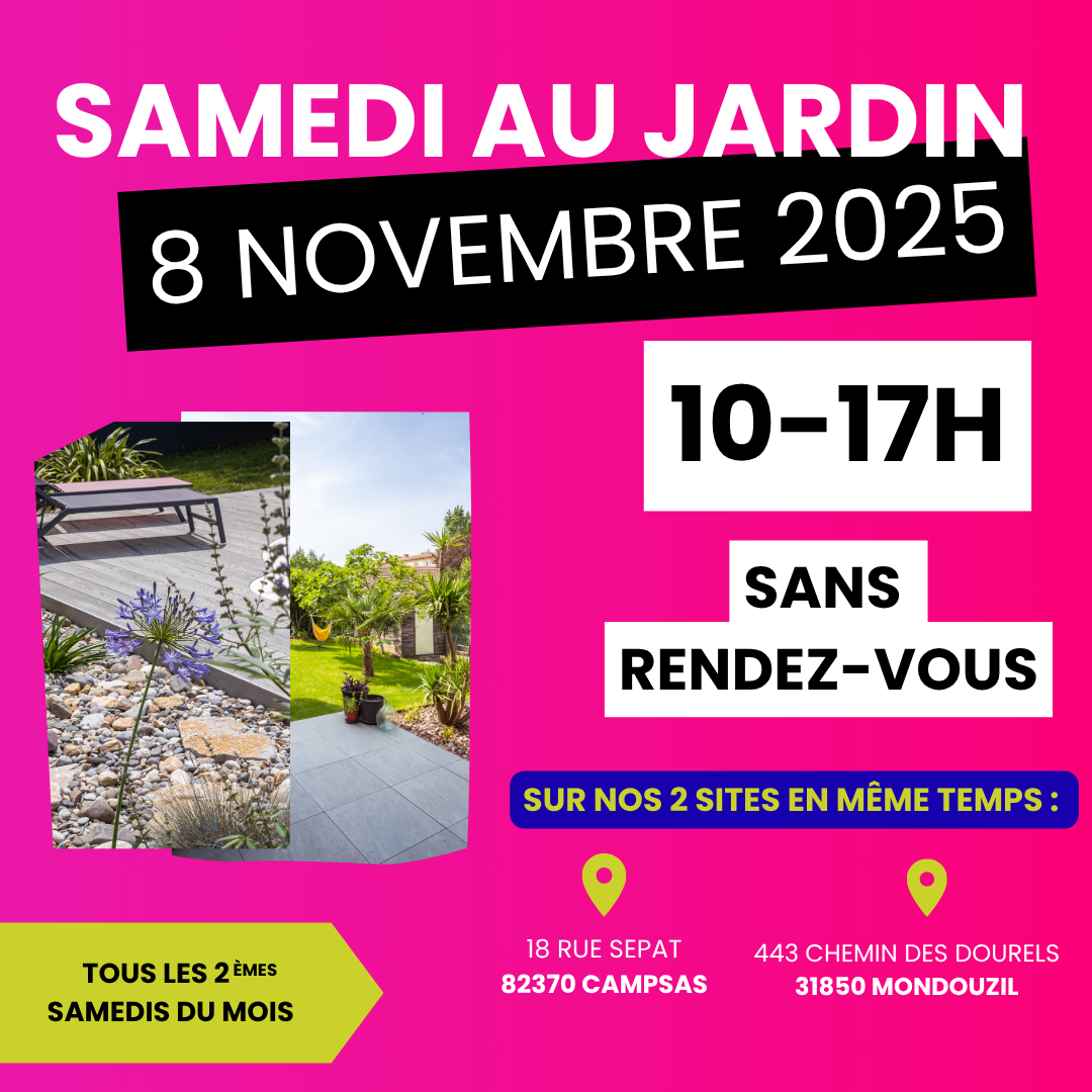 Samedi au jardin 8 novembre 2025 Spironello Espaces Verts Paysagiste Toulouse et Montauban