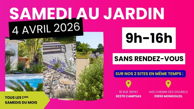 samedi au jardin paysagiste toulouse montauban spironello 4 avril 2026
