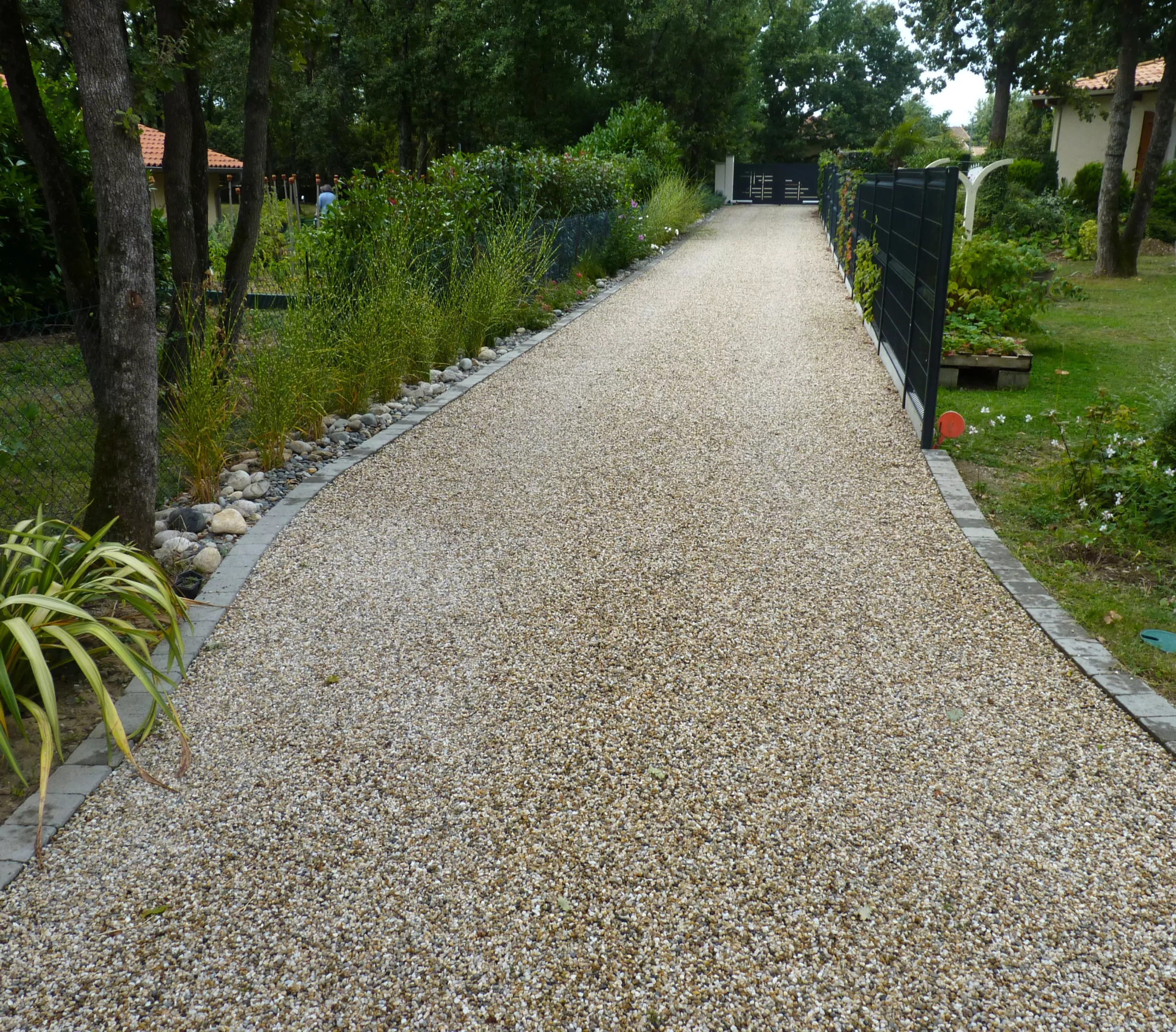 Allée en stabilisateur de gravier paysagiste toulouse spironello