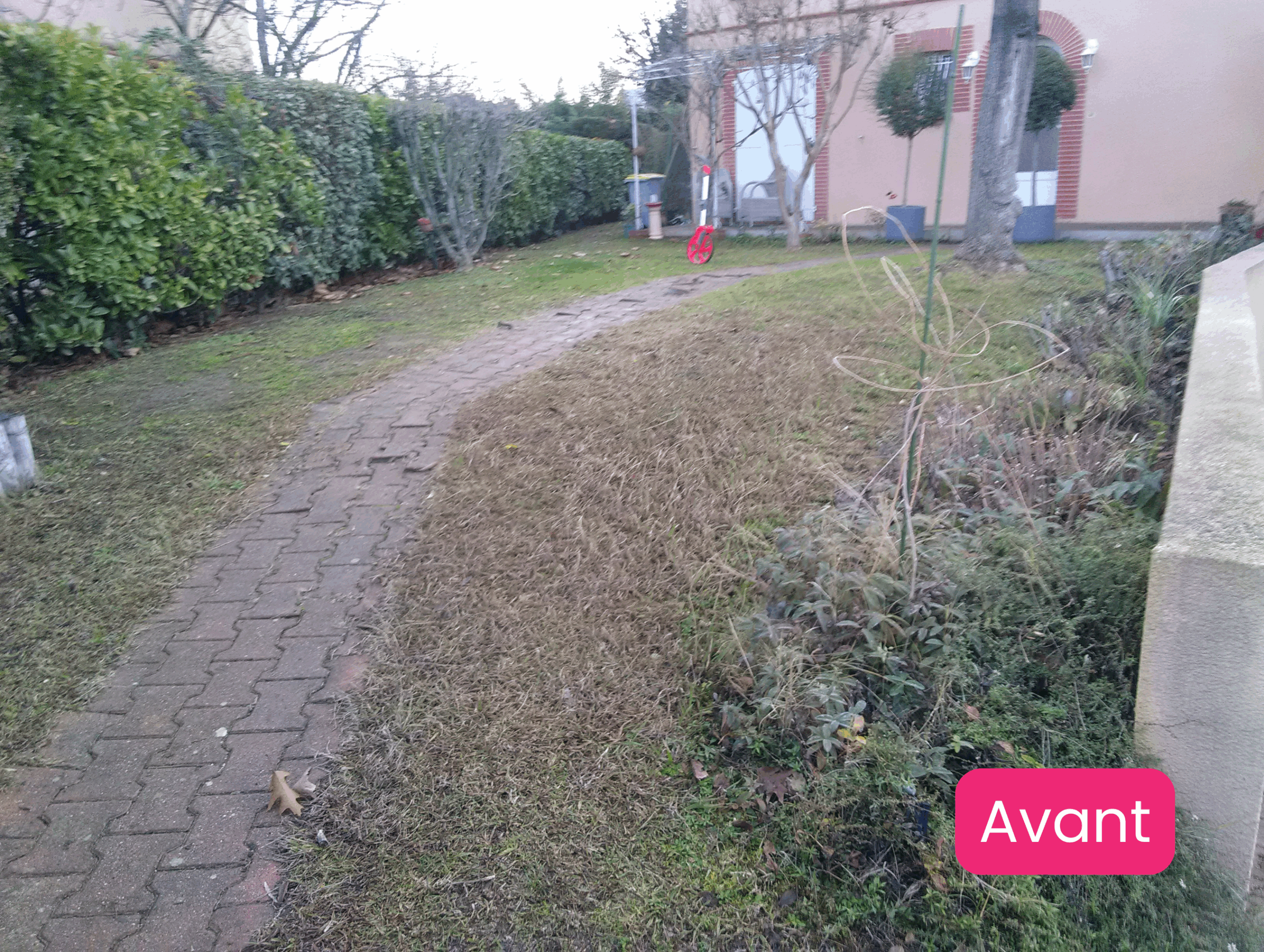 Avant aménagement paysager Blagnac - Paysagiste Toulouse Spironello