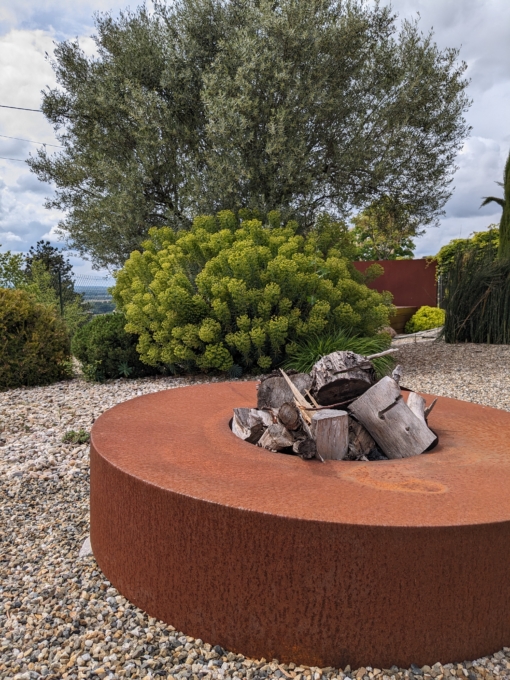 Brasero - table de feu - Paysagiste Toulouse